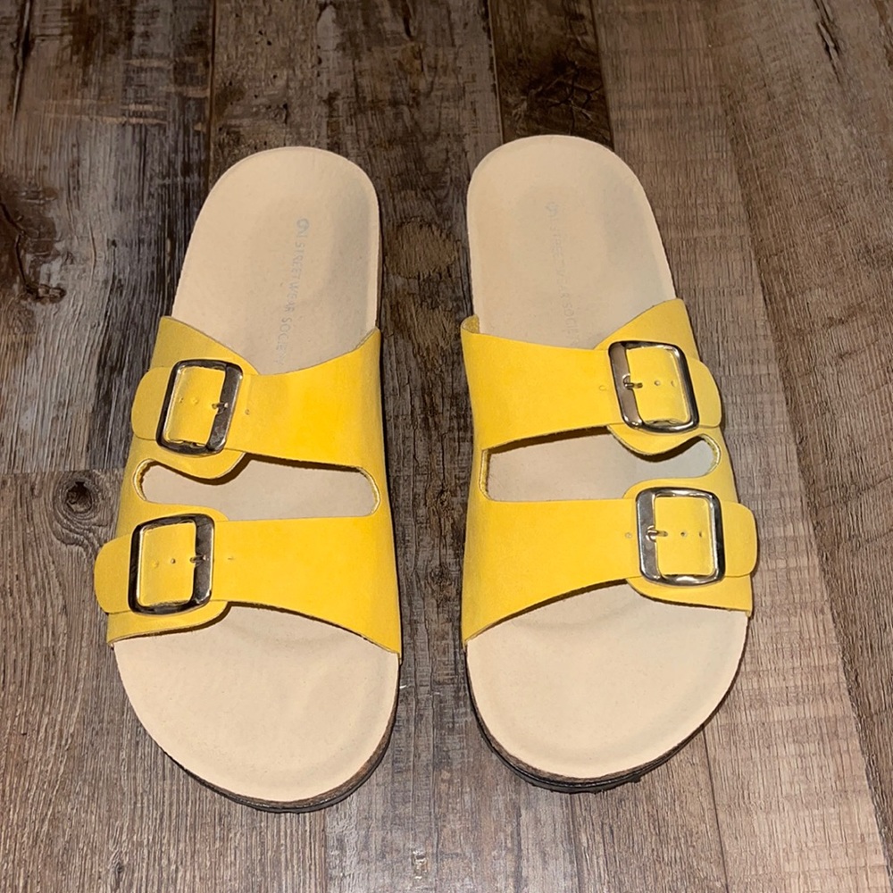 Yellow sandals ; size: W 9 ; condition: *BRAND NEW*
